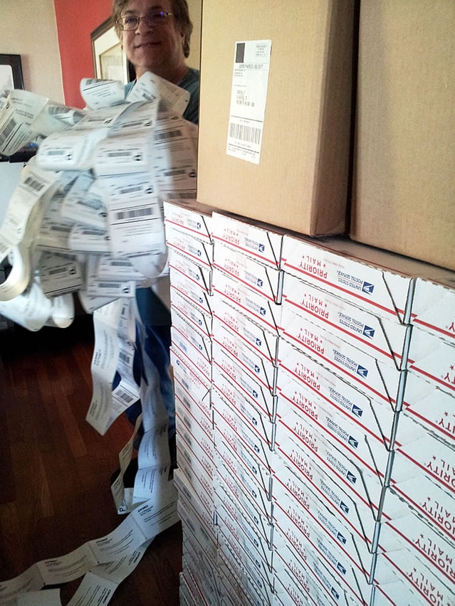 David Miller with labels