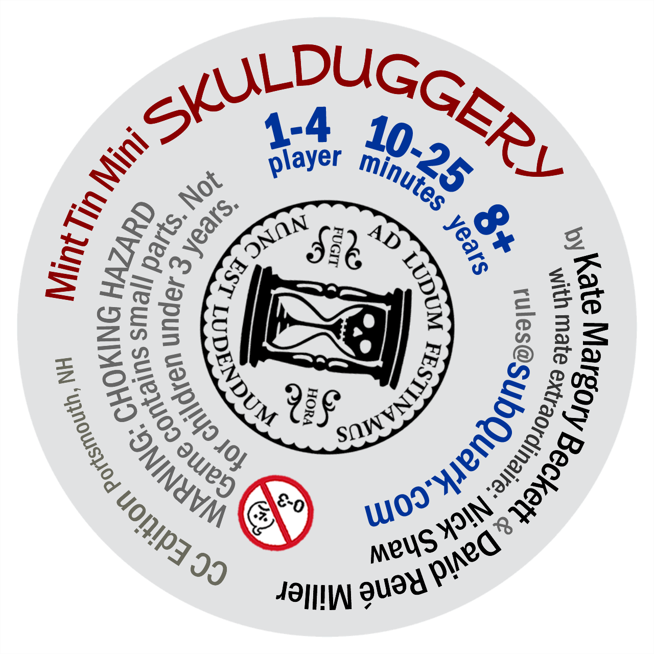 Mint Tin Mini Skulduggery